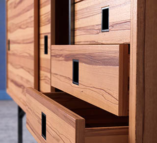 wood metal sideboard